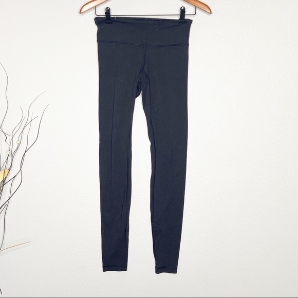 lululemon athletica Pants - Lululemon black high waist full length leggings 4
